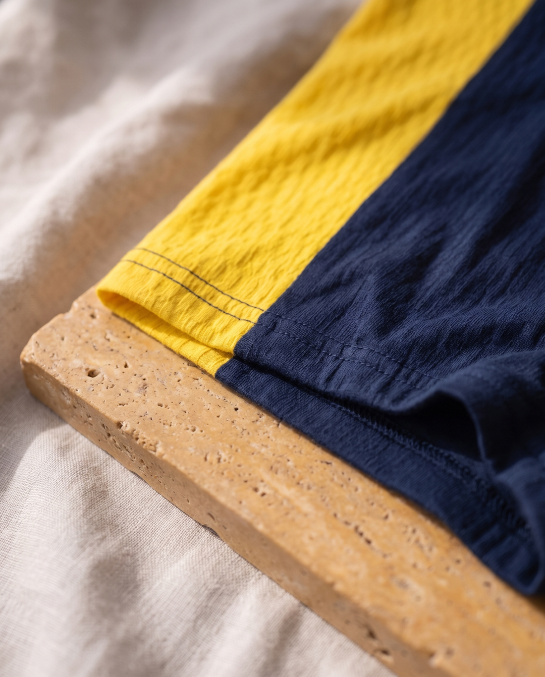 Auren® Sports Taraftar %100 Organik Pamuk Boxer - Sarı Lacivert