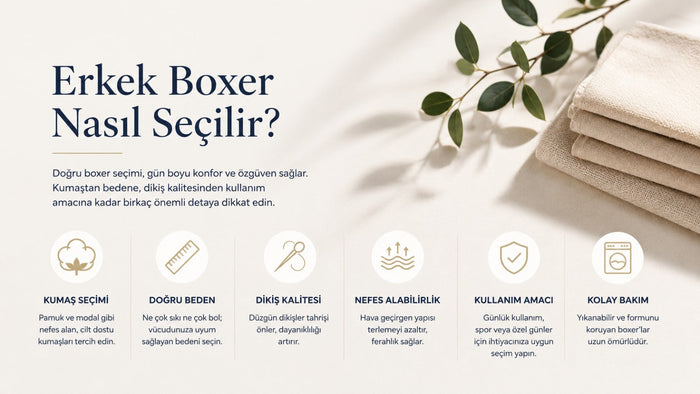 Erkek Boxer Nasıl Seçilir? Kumaştan Bedene Kapsamlı Rehber