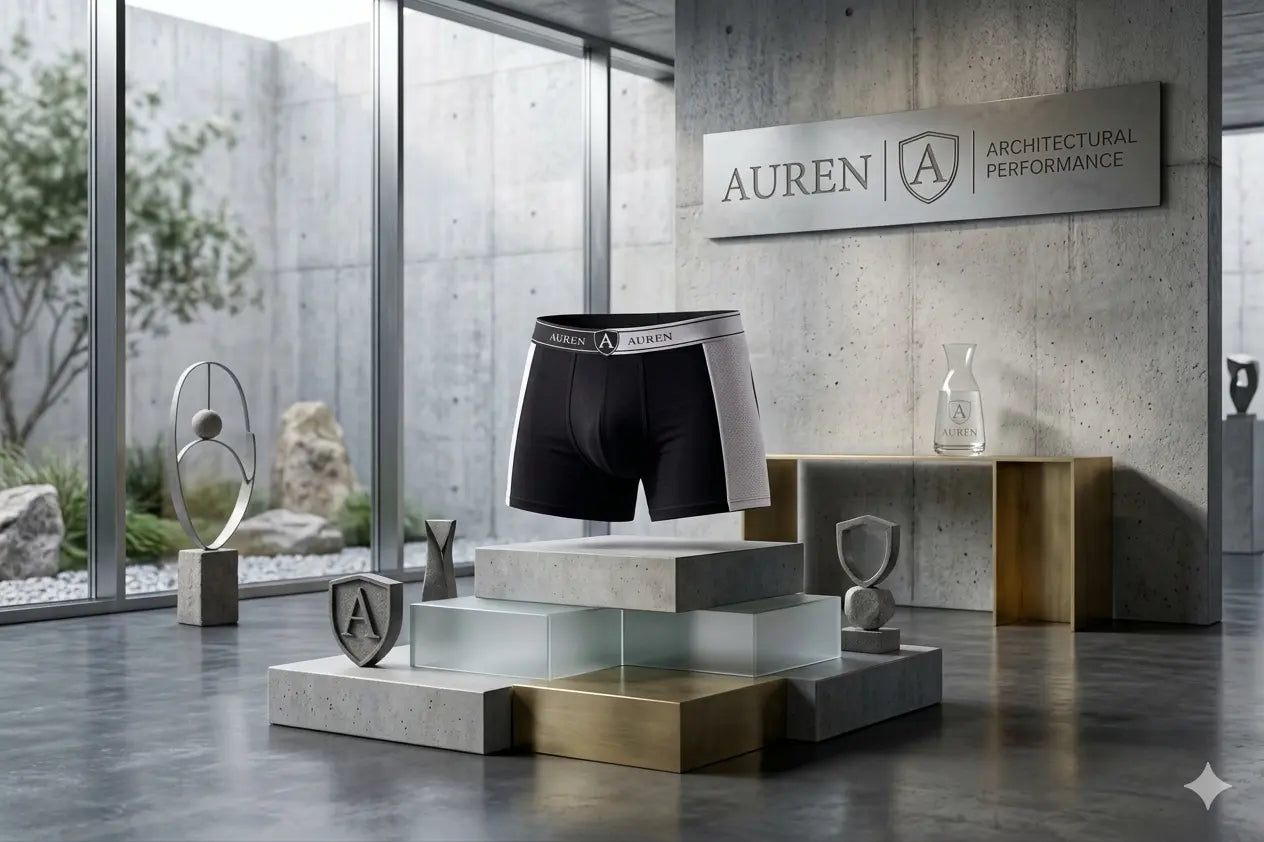 Auren Sports nefes alır boxer, esnek pamuklu kumaş, yan görünüm