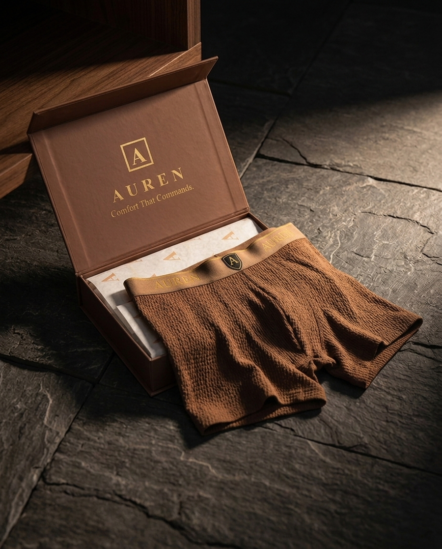Auren Elite kahverengi kreatif - taş ahşap konsept